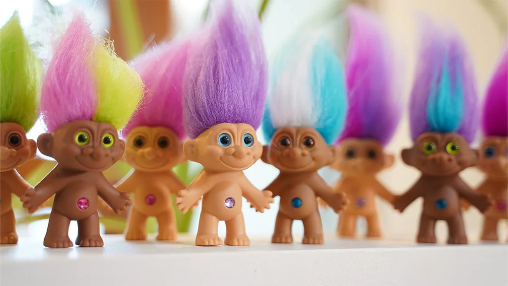 Die Kinder können die Glückstrolle kennenlernen