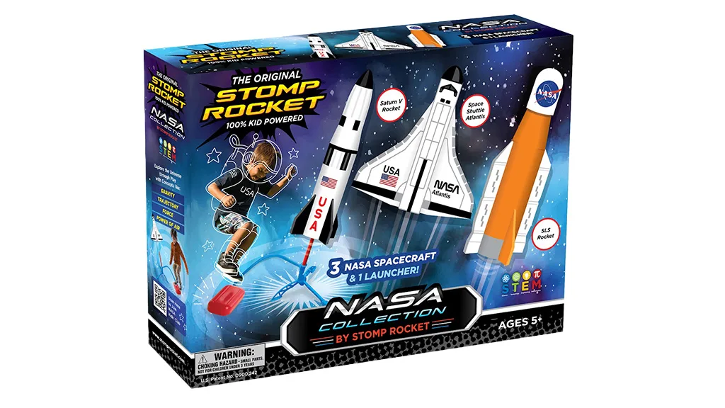 Nimm am Videowettbewerb der Stomp Rocket Weltraumkollektion teil
