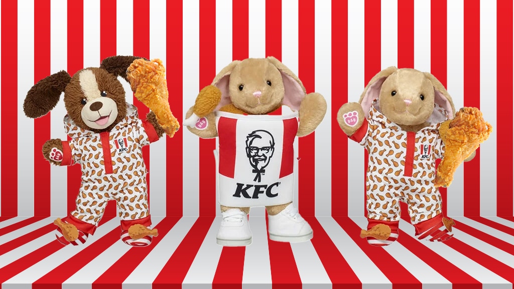 Die Zusammenarbeit von KFC und Build-A-Bear: Eine niedliche (und köstliche) Plüschkollektion