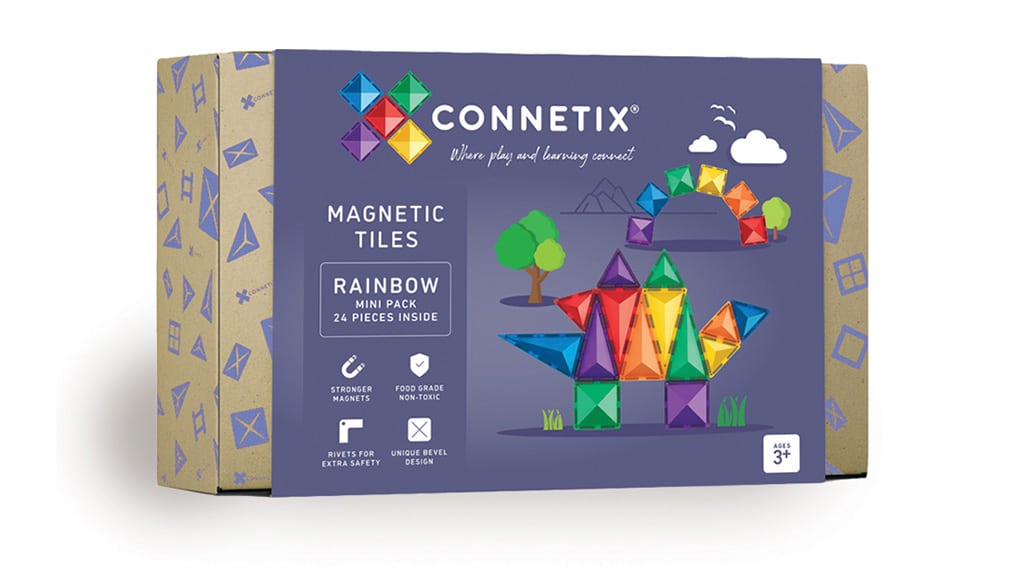Connetix 24-teiliges Regenbogen-Mini-Set