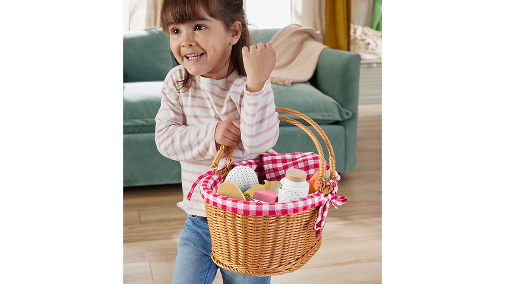 Mattel Fisher-Price Holz-Picknickkorb-Set