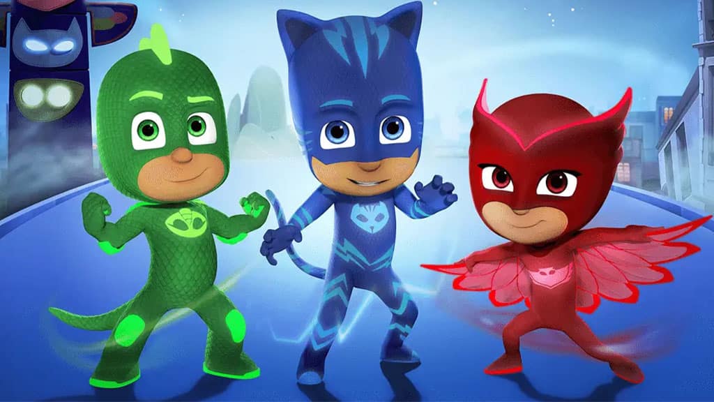 Lerne von den PJ Masks Charakteren mit Hilfe von Kiddopia
