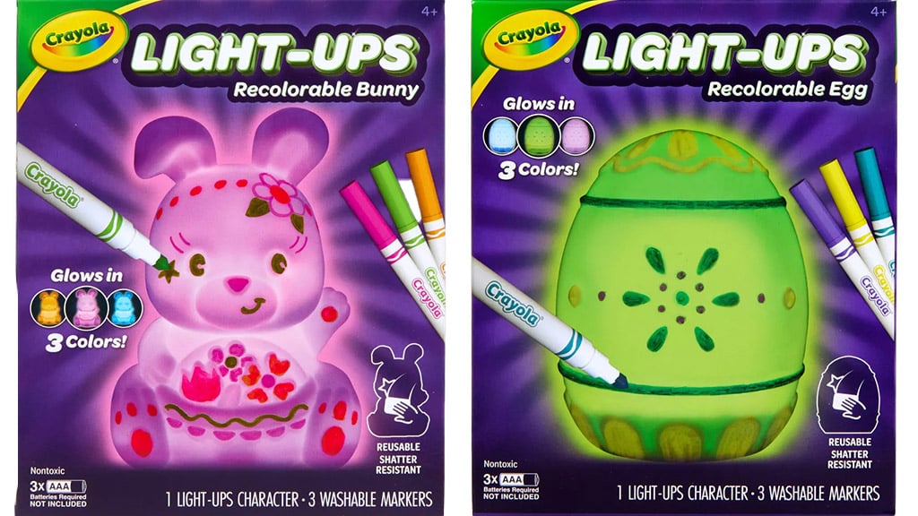 Crayola leuchtende, wiederbemalbare Skulpturen