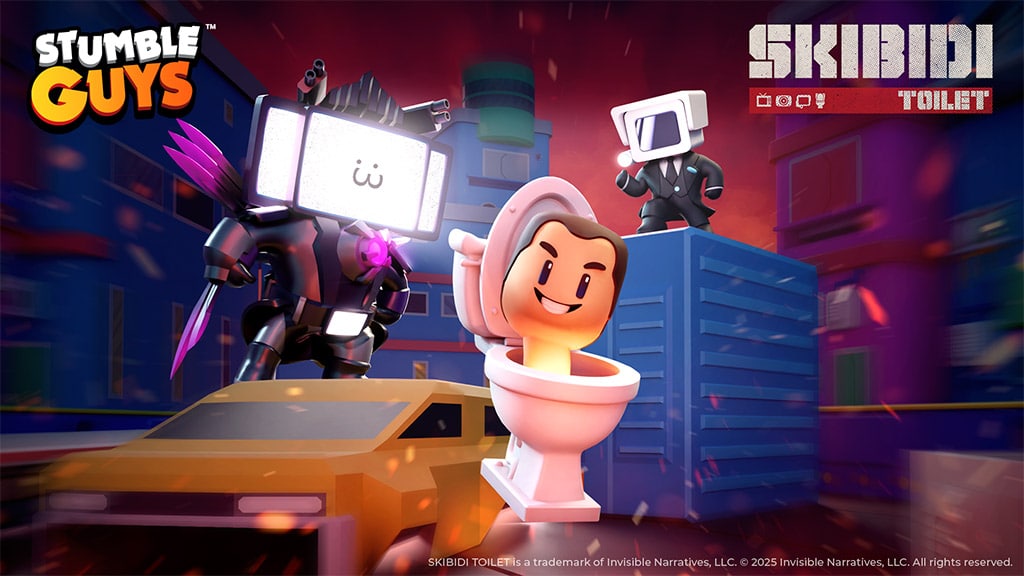 Der Skibidi-Toilette kommt in die neue Saison von Stumble Guys