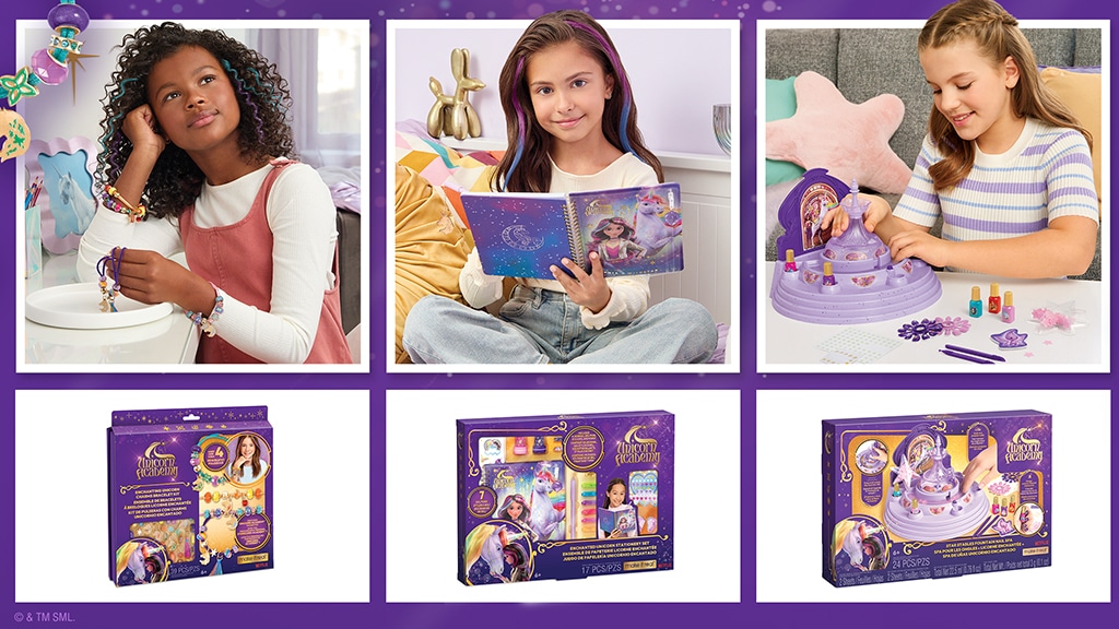 Kombiniere Magie und Handwerk mit der Make It Real Einhorn Akademie Kollektion