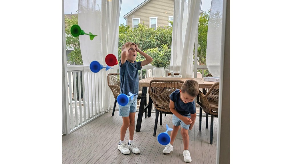 Das neue Rookie-Set von Popdarts wird der ganzen Familie gefallen.