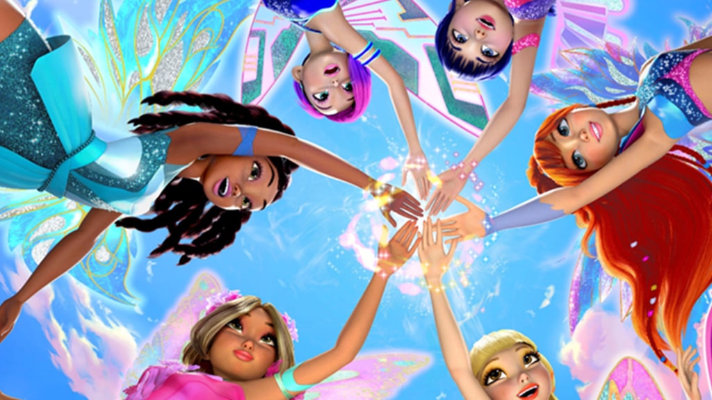 Die Winx Club-Charaktere streuen Feenstaub im Roblox-Universum
