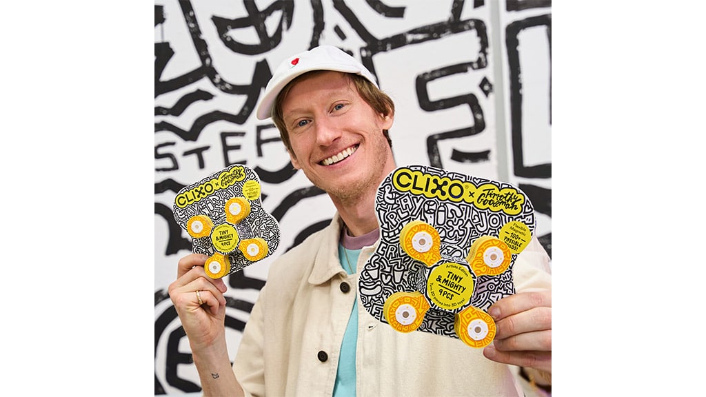 Clixo arbeitet mit dem Künstler Timothy Goodman für das Erlebnis des magnetischen Kritzelns zusammen