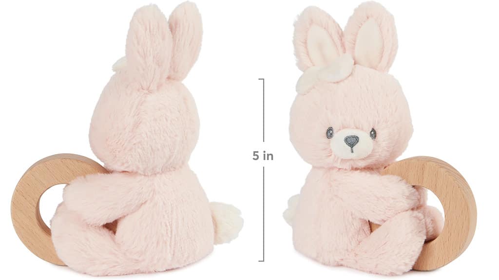 Baby GUND Nachhaltig weiche Plüsch-Rasselringe