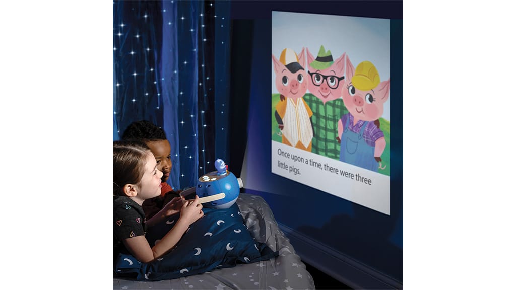 Mach das abendliche Zubettgehen mit dem Luna-Märchenprojektor zu etwas Besonderem!