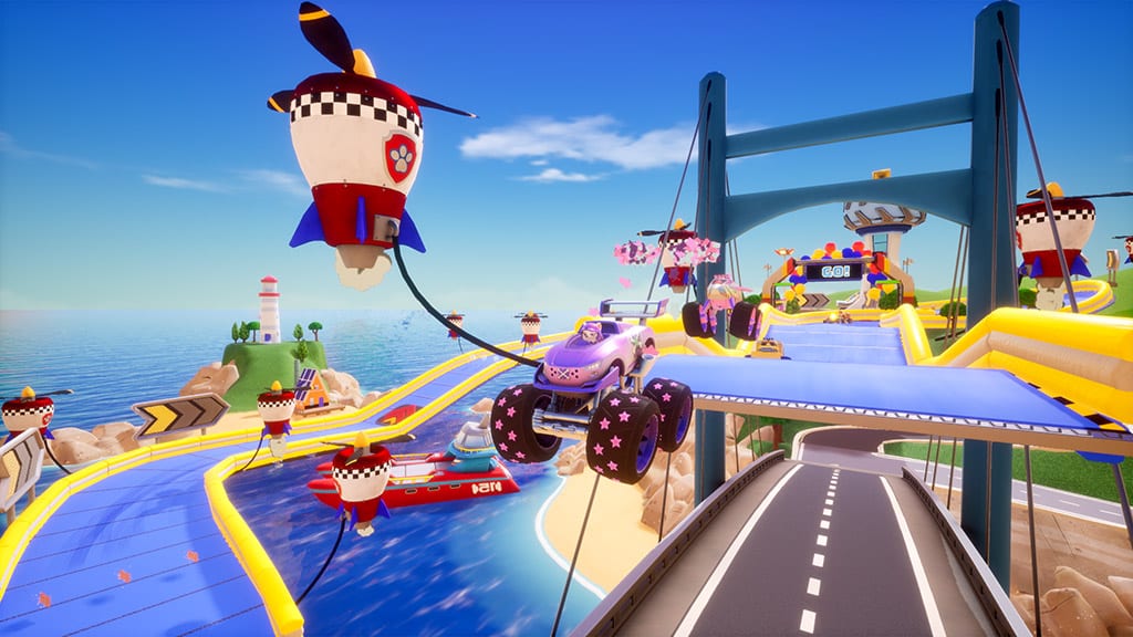 Chase, Skye und die anderen übernehmen das Steuer im Spiel Paw Patrol: Rettungsräder – Meisterschaft