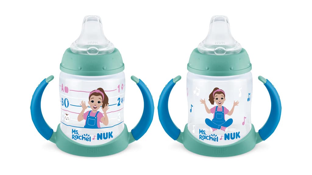 Die neuen Ms. Rachel Trinklernbecher von NUK erleichtern das Snacken