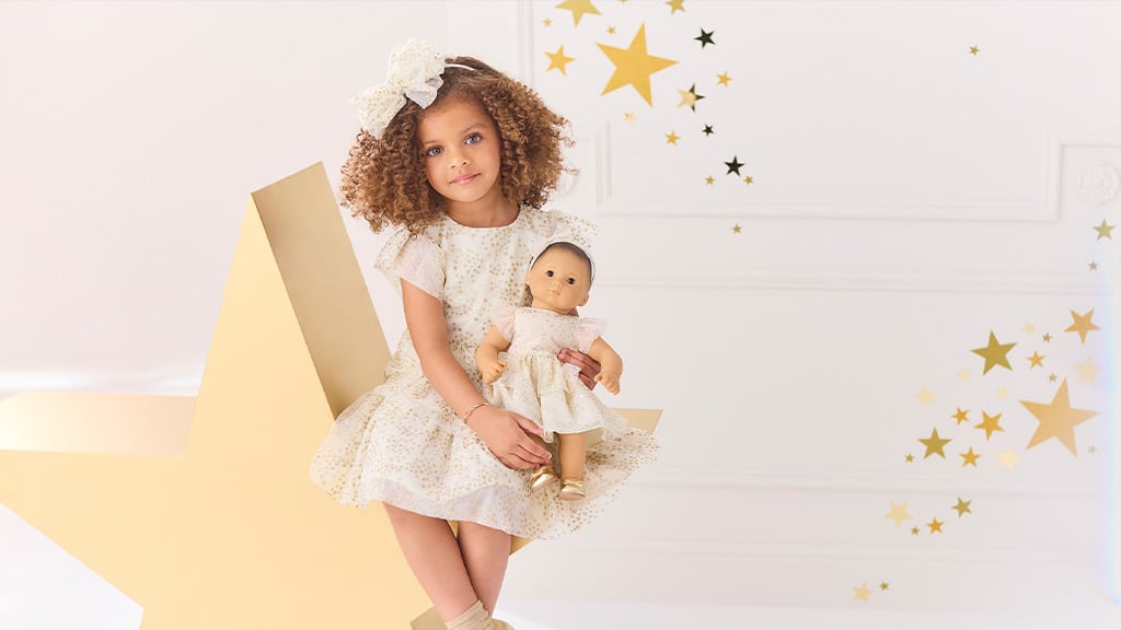 Janie and Jack haben sich mit American Girl für eine glänzende Festtagskollektion zusammengetan