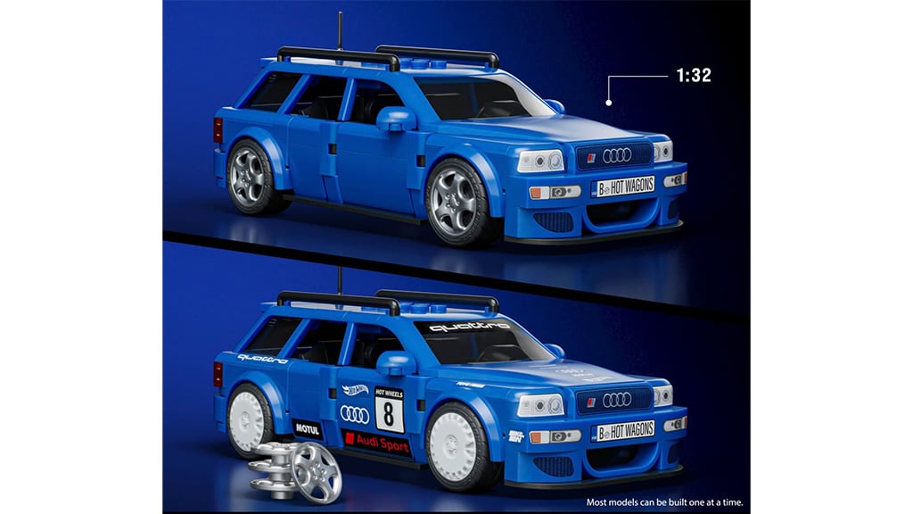Bring das Spiel mit diesen Mattel Brick Shop Audi Sets auf Touren!