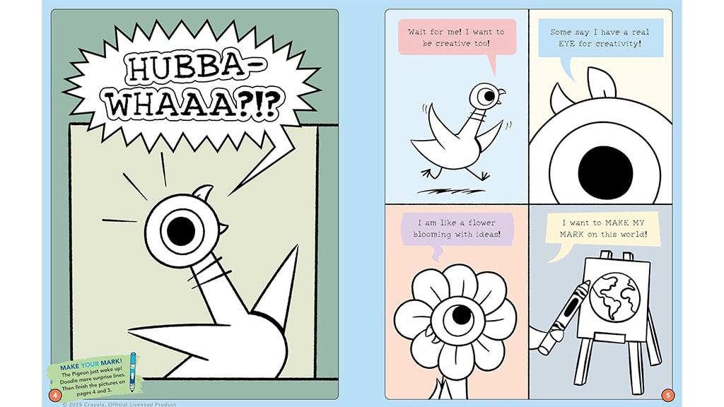 Mo Willems Workshop und Crayola präsentieren: Hinterlasse Spuren! Malbuch