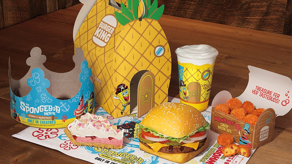 Das neue SpongeBob-Menü von Burger King ist unterhaltsam und frisch.