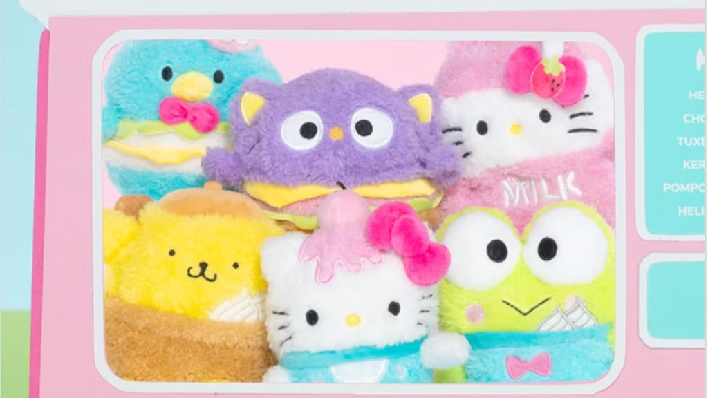Jazwares Sanrio FoodTruckBumz Plüschfiguren inspiriert von Hello Kitty