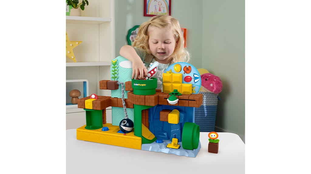 Bringe das Spiel auf ein neues Level mit der neuen Little People My Mario Kollektion von Fisher-Price!
