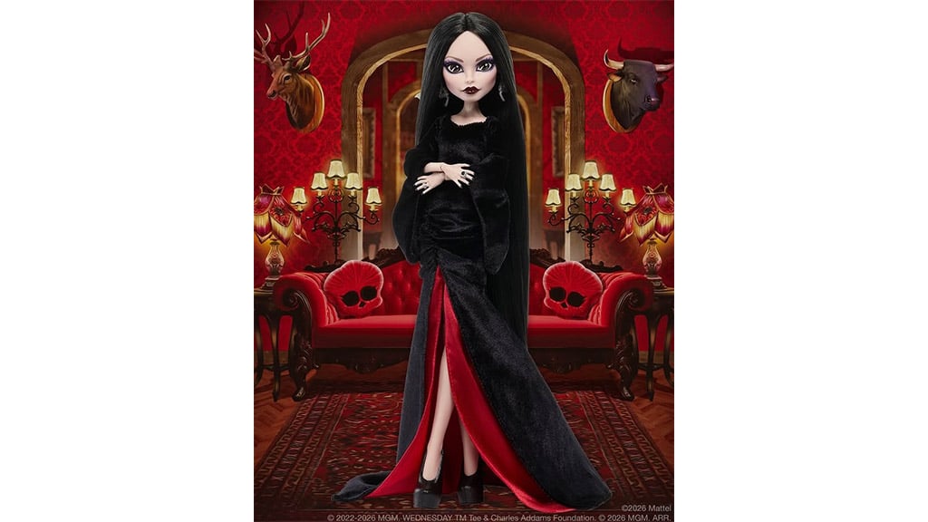 Diese Mattel Monster High Morticia Addams Puppe ist bezaubernd düster