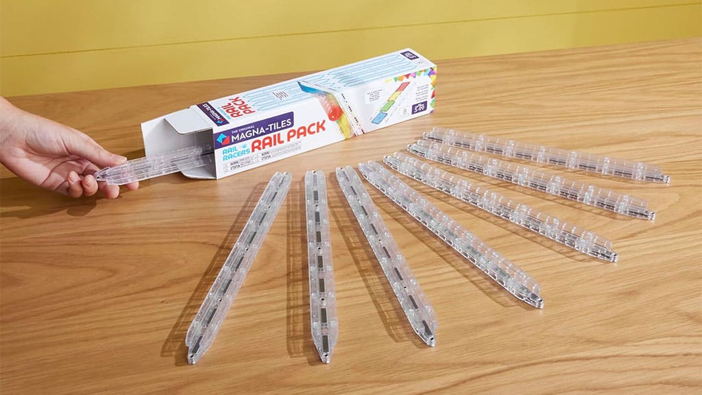 MAGNA-TILES Rail Racers 8 darabos mágneses sínek építőkészlet