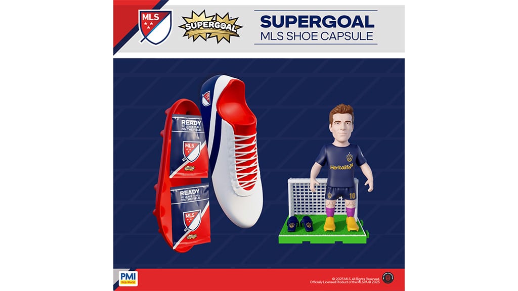 PMI Kids International Szupergól MLS cipő kapszula gyűjthető meglepetés figurák