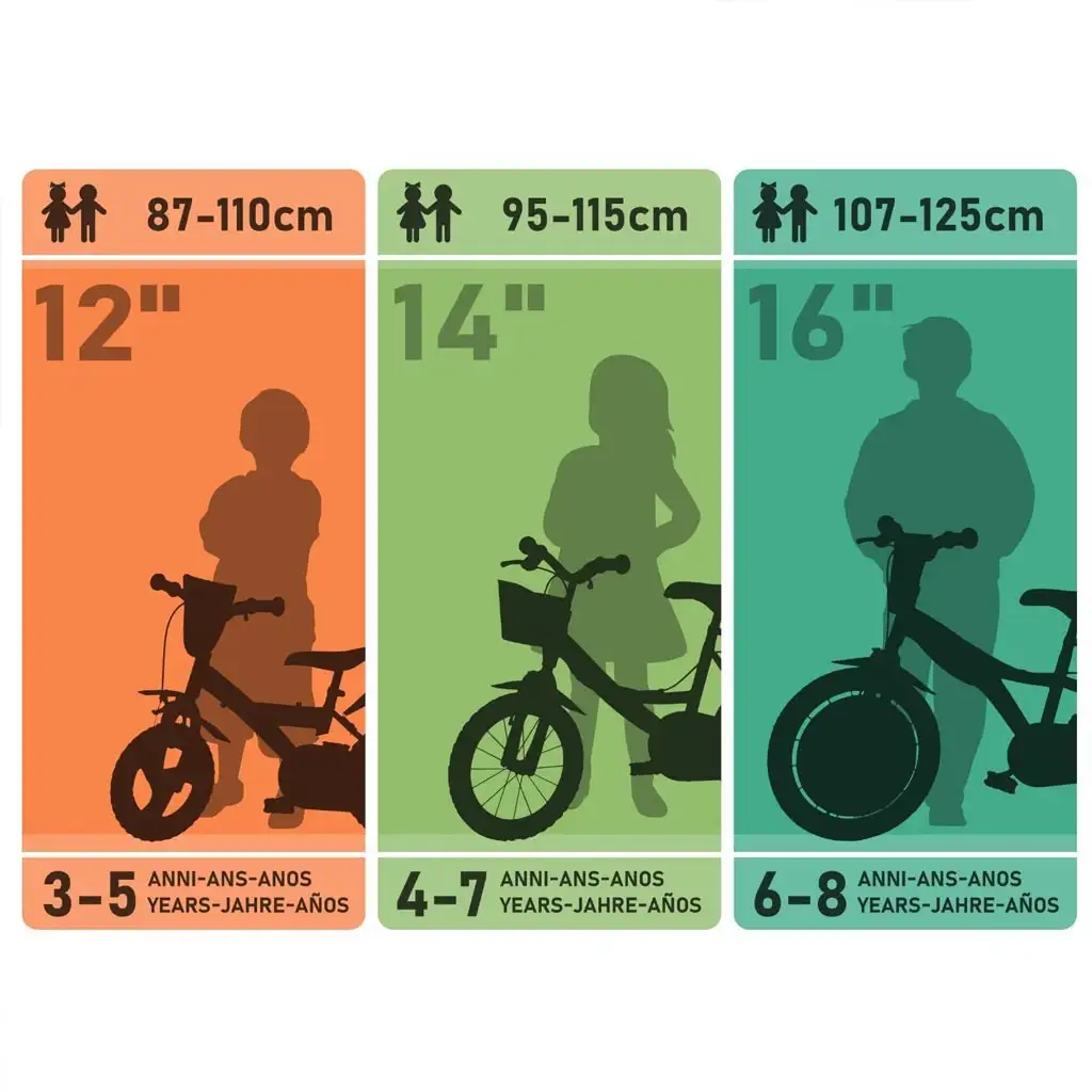 „Sam, der Feuerwehrmann” 12-Zoll-Kinderfahrrad mit Flaschenhalter und Stützrädern in Blau-Gelb – Dino Bikes Fahrrad kép 2