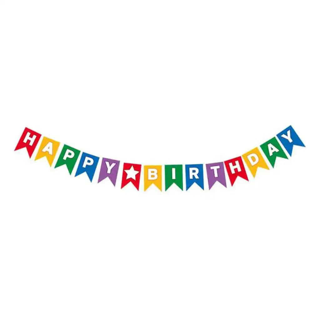 "Happy Birthday" Schriftzug Party-Banner 230cm