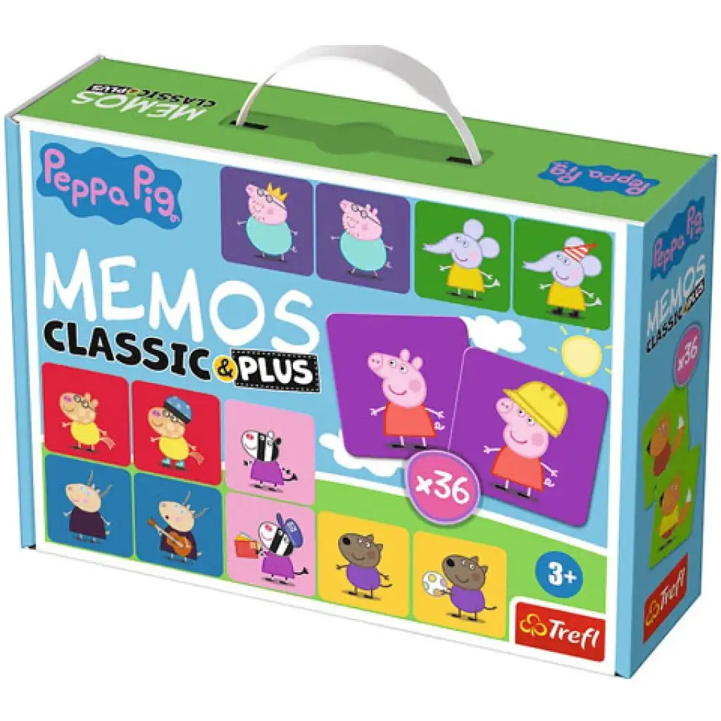 Peppa malac Classic & Plus memória játék 36db-os - Trefl kép 1
