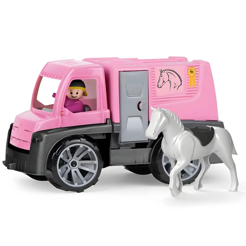 LENA: Truxx Rosa Pferdetransporter mit Pferd und Figur kép 2