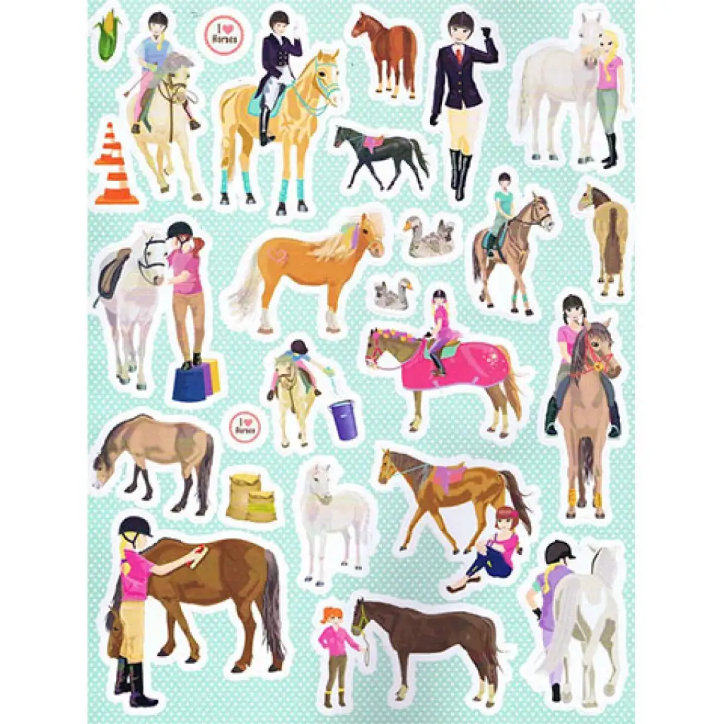 1000 Pferde Sticker 1. - Blumenwiese Stickeralbum kép 3