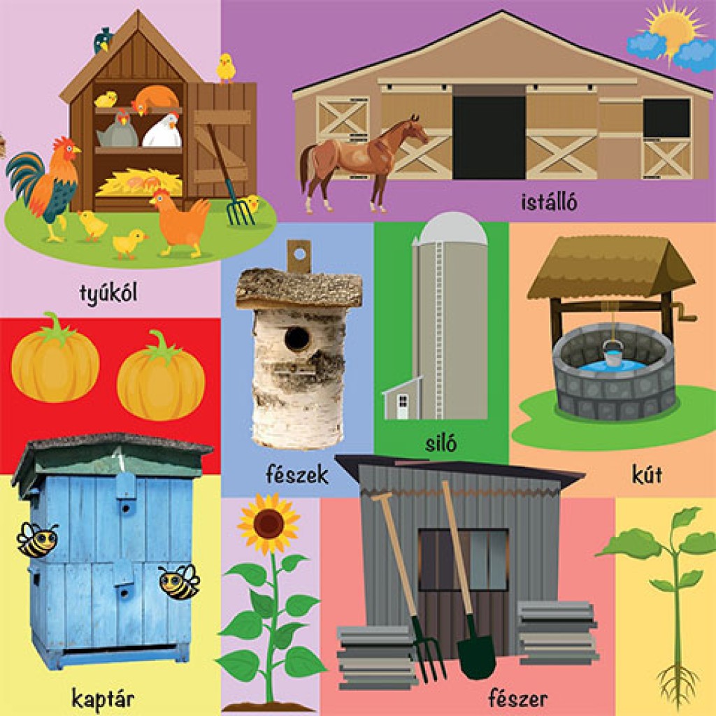 101 bunte Bilder vom Bauernhof Babybuch kép 2