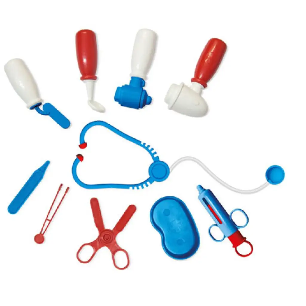 Rot-blauer Arztwagen mit Zubehör kép 2