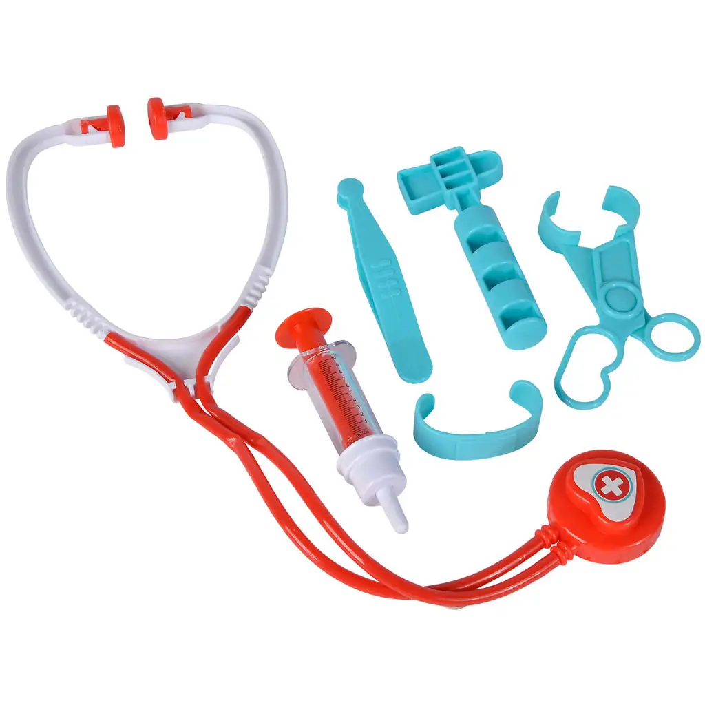 Doktortasche mit Stethoskop in zwei Varianten, 7-teilig - Simba Toys kép 4