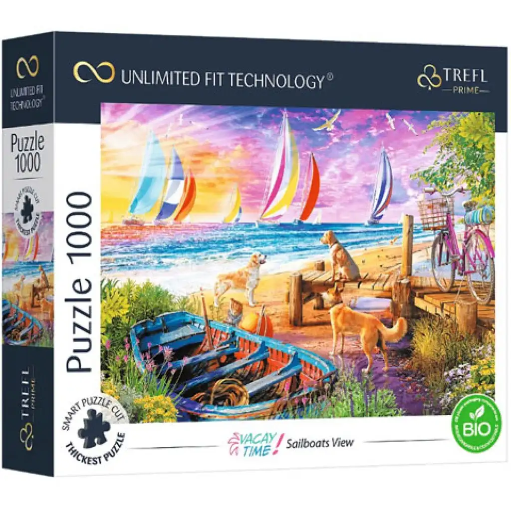 Segelboote auf dem Wasser 1000-teilige Puzzle - Trefl