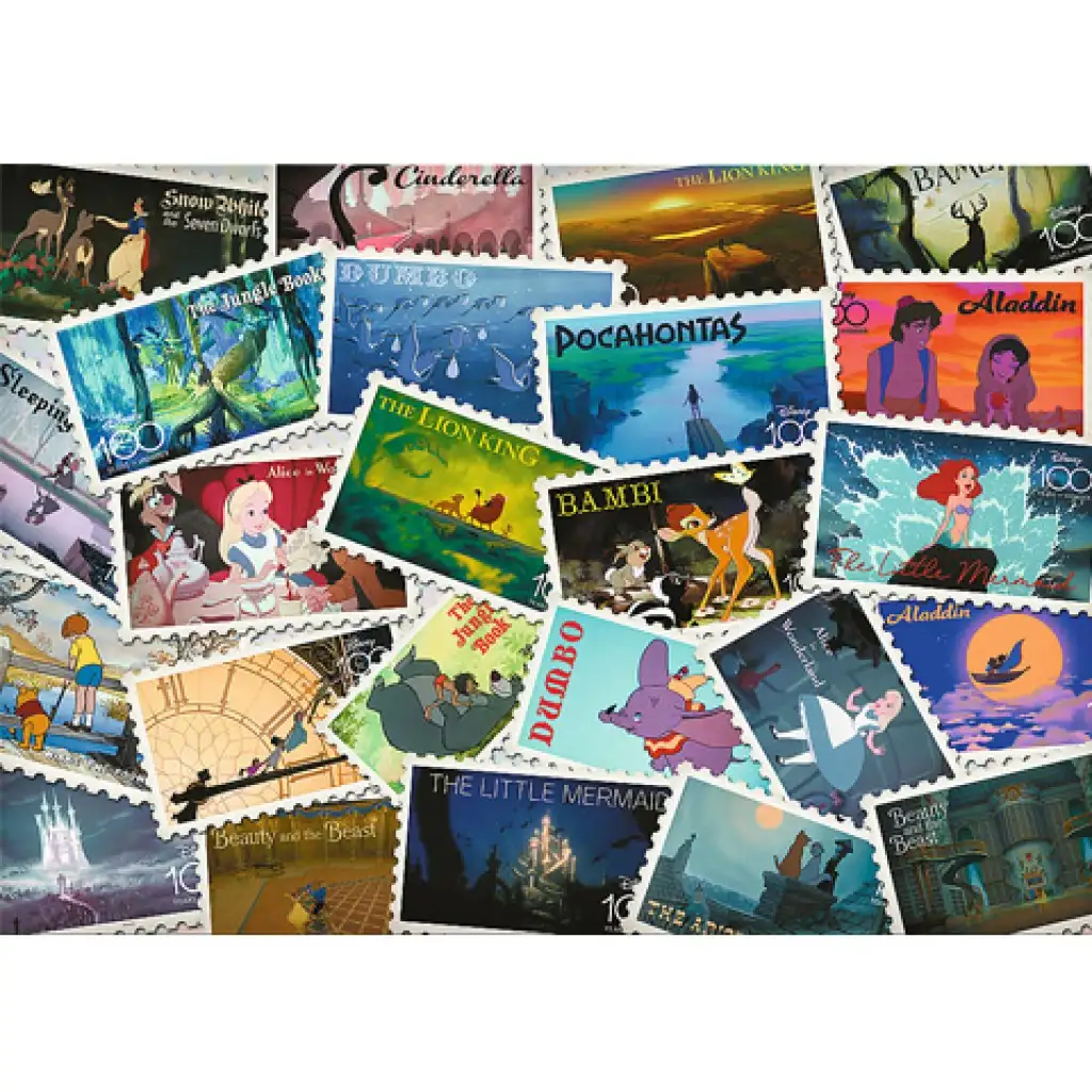 Disney Briefmarkensammlung 1000-teiliges Puzzle - Trefl kép 2