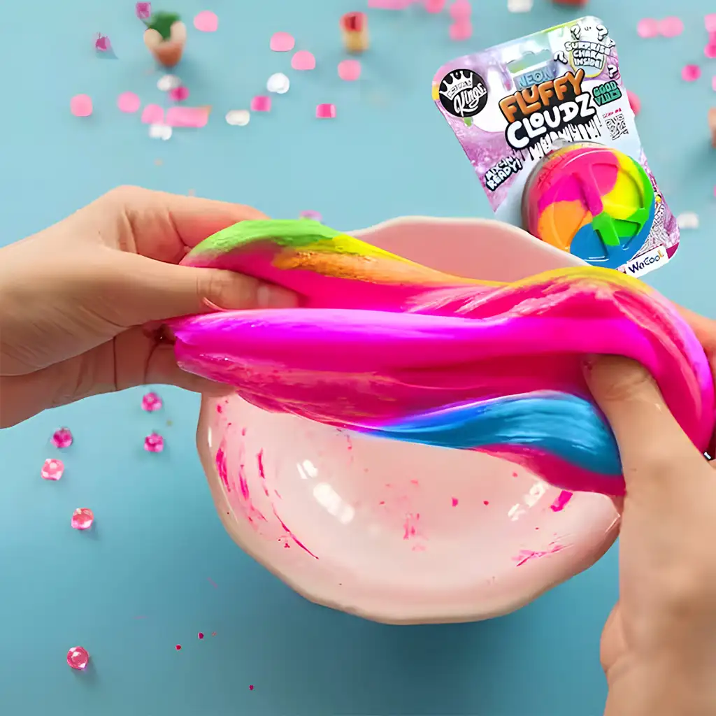 Compound Kings: Neon Fluffy Cloudz - Gute Vibes duftender Schleim mit Überraschung kép 2