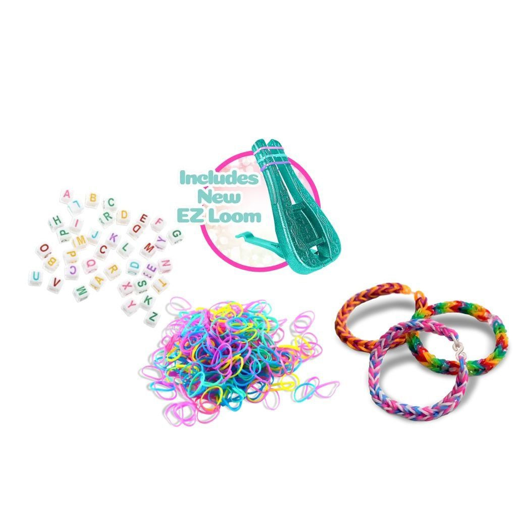 WeCool: ILY DIY Gummiband-Armband-Bastelset mit Perlen, im Becher zur Aufbewahrung kép 3