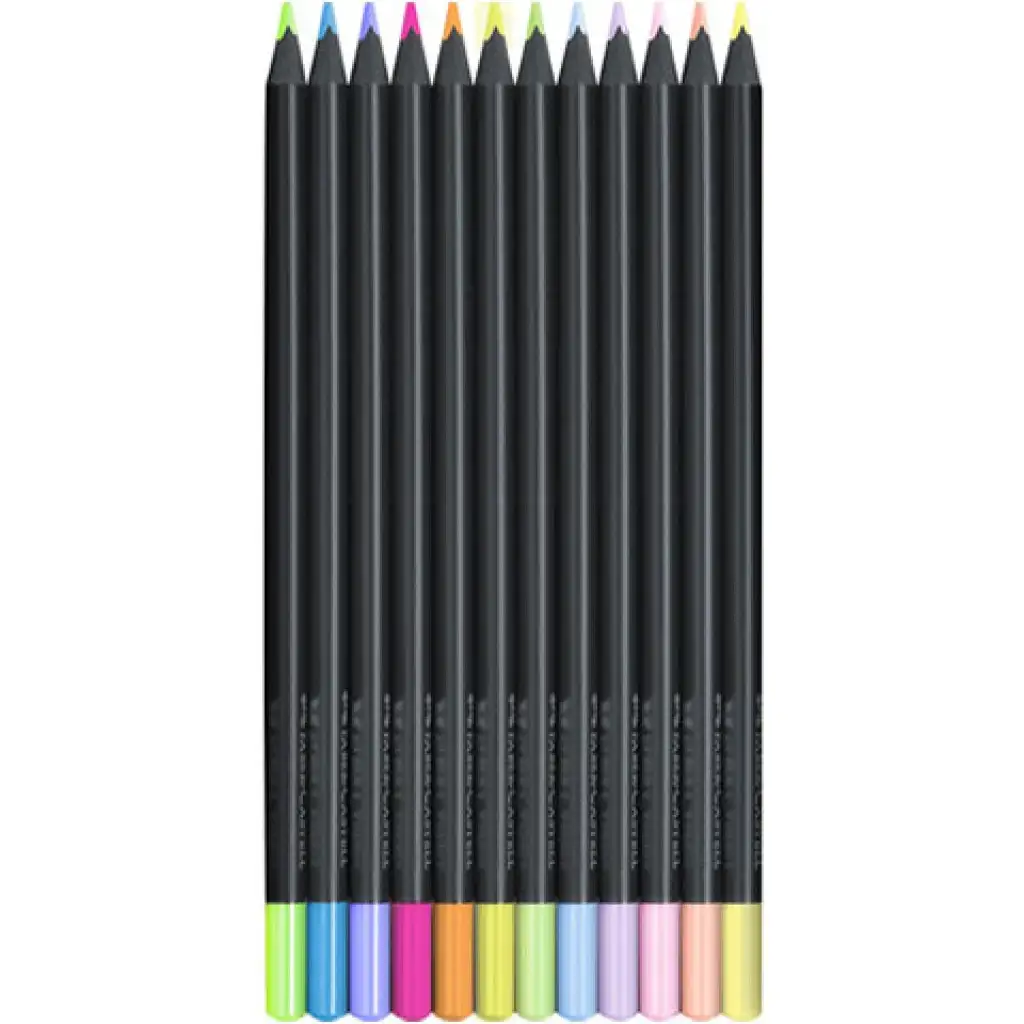Faber-Castell: Black Edition Pastell Buntstift Set 12er-Pack kép 2