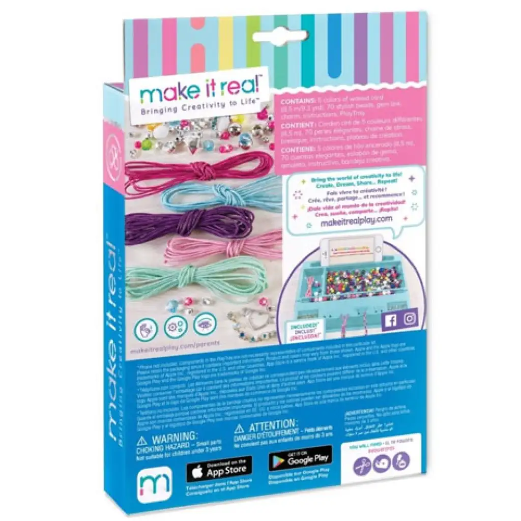Make it Real: Charmantes Armbandherstellungsset - Schnurweben kép 2