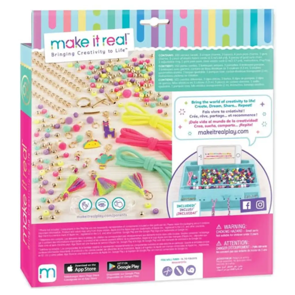 Make it Real: Schmuckherstellungsset - Schicke Neon-Pompons kép 2