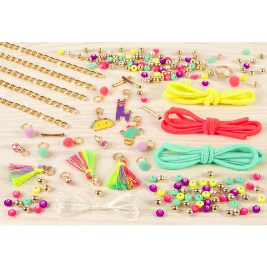 Make it Real: Schmuckherstellungsset - Schicke Neon-Pompons kép 3