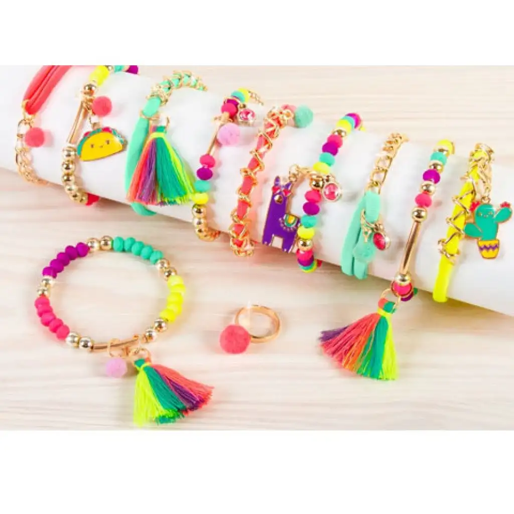 Make it Real: Schmuckherstellungsset - Schicke Neon-Pompons kép 4