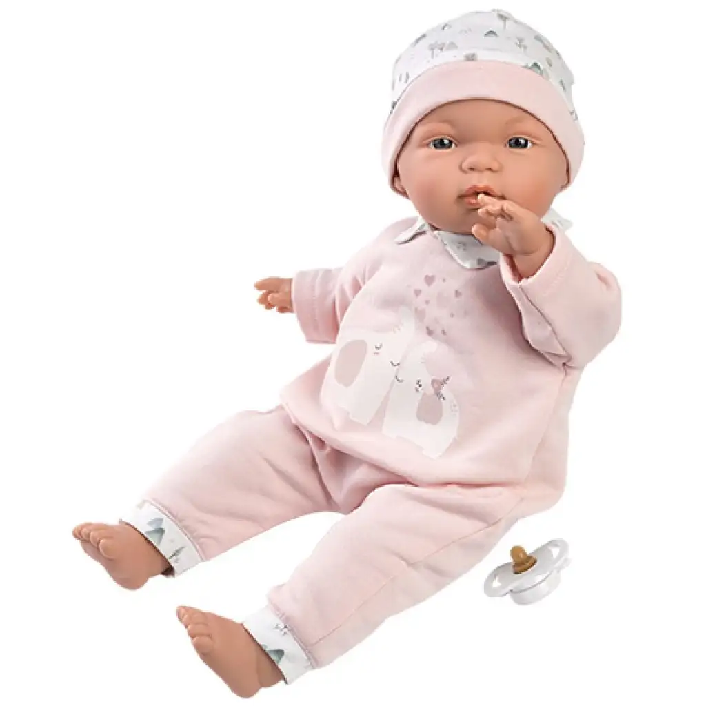 Llorens: Joelle baba elefántos rugdalózóban 38cm kép 1