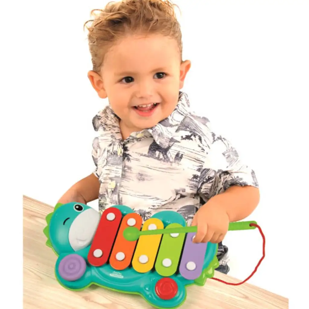 Baby-Dinosaurier-Farbxylophon - Clementoni kép 2