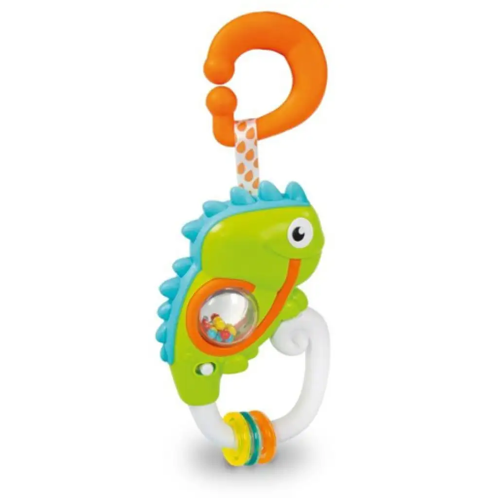 Baby lustiger Chamäleon-Rassel - Clementoni kép 2