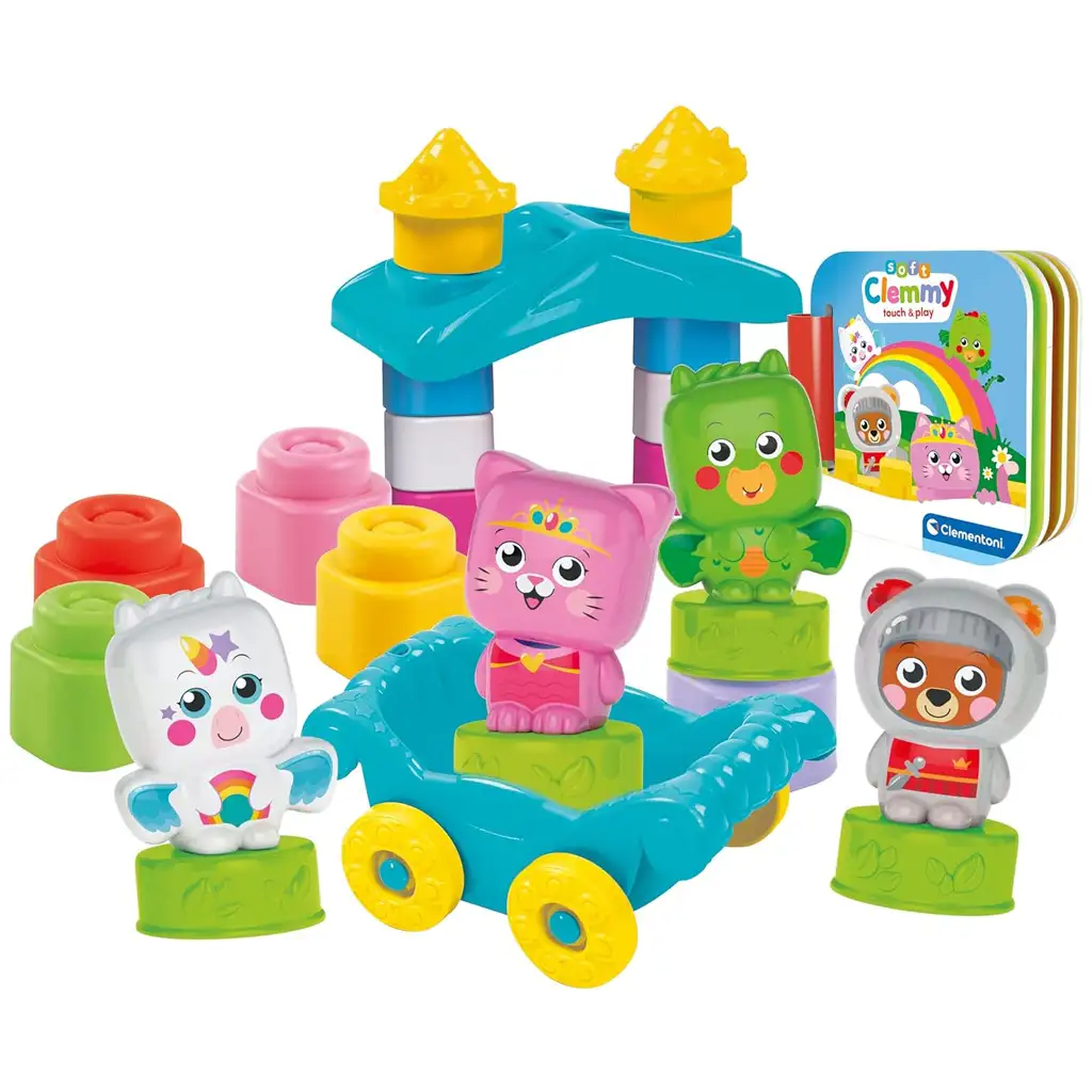 Clemmy: Helden und Prinzessinnen weiches Würfelset - Clementoni