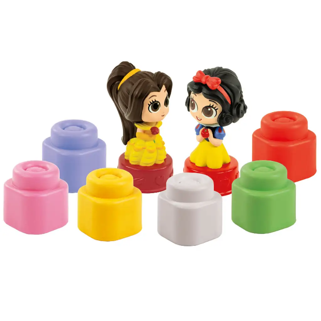 Clemmy: Disney Princess weiche Bausteine Entwicklungs-Spielzeug - Clementoni kép 2