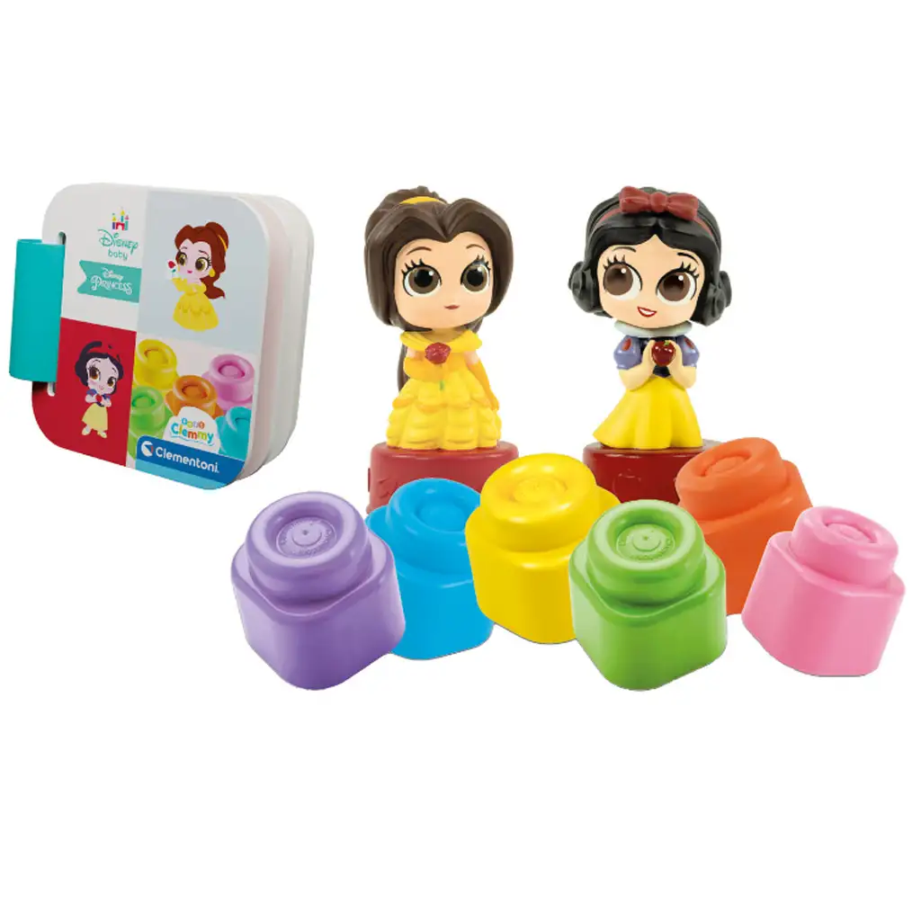 Clemmy: Disney Princess weiche Bausteine Entwicklungs-Spielzeug - Clementoni kép 4