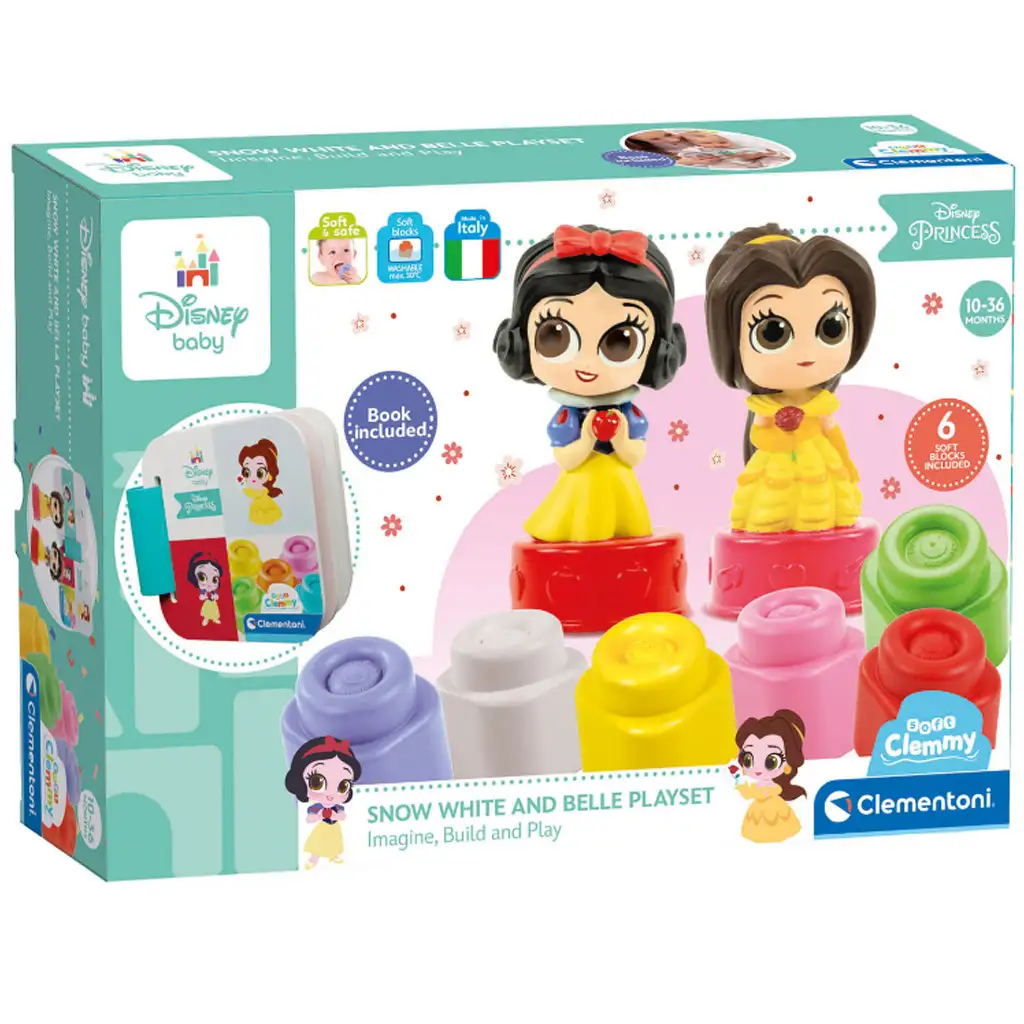 Clemmy: Disney Princess weiche Bausteine Entwicklungs-Spielzeug - Clementoni kép 5