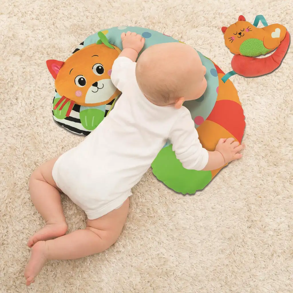 Clementoni Baby: Katzen-Bauchkissen 31x44cm kép 3